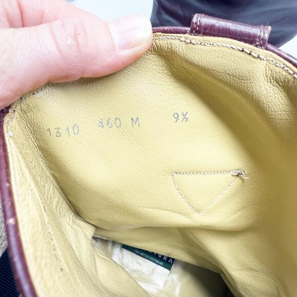 Vintage Avventura Mahogany Brown Leather Mid-Calf Boots Men's Size 9.5 Pull On - Picture 6 of 10